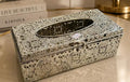 Royal Silver Filigree Tissue Box – Luxury Chrome Décor Piece